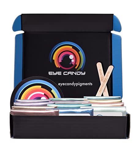 Eye Candy Pigments 13 Color Pastel Series Pigment Powder Variety Pack - Epoxy Resin Art - Acrylic - Woodworking - Cosmetic Grade - Bath Bombs - color: Multicolor, size: 65G