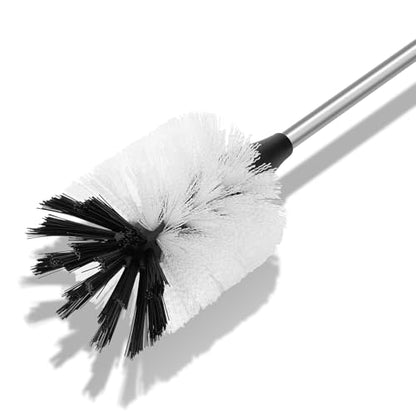 Water Bottle Cleaning Brush with 2 Replaceable Heads, Compatible with Sport Bottles, Tumblers, Mugs, Wine Decanters, Glassware, 13 in, White - color: White, size: 13 Inch ( Pack of 1)