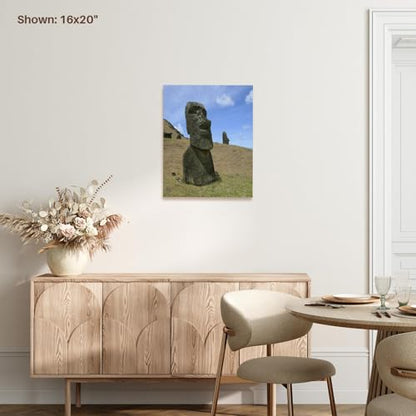 3dRose Rano Raku, Moai quarry, Easter Island, Chile - SA05 DPB0048 - Douglas Peebles Museum Grade Canvas Wrap 11x14 - size: 11"L x 14"W