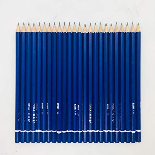 XDT#HB Drawing Pencils 24 Piece Set, Pro Art Graphite Sketching&Shading Supplies, Ideal For Kid Beginner Student Adults Artist - color: HB 28 Pc Set