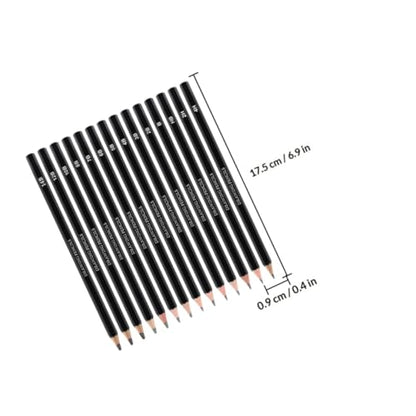 14pcs Graphite Drawing Pencils Set Extra Hard to Very Soft Professional Sketching Pencils for Artists and Students, Multi-hardness Shading and Sketch Art Supplies for School