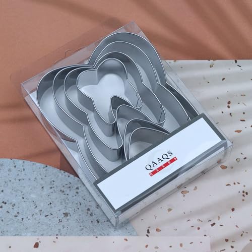 Tooth Cookie Cutter Set - 5 inch, 4 inch, 3 inch, 2 inch - 4 Piece Cookie Cutters Shapes Biscuit Fondant Clay Molds - Stainless Steel