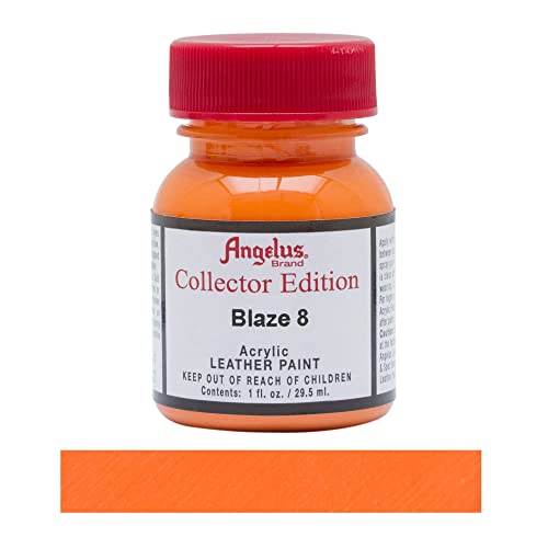 Angelus Collector Leather Paint 1 oz Blaze 8 - color: Blaze 8