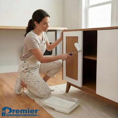 Premier, 44361, 4-Piece 4" Microfiber Mini Paint Roller Kit | Complete 4-piece kit featuring 4" microfiber mini paint rollers engineered for maximum paint pick-up and a flawless finish