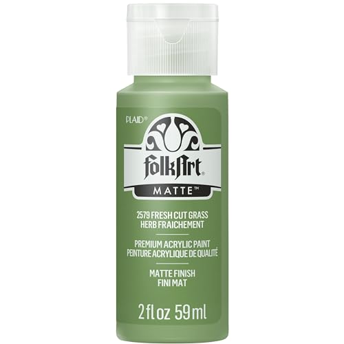 FolkArt Acrylic Paint in Assorted Colors (2 oz), 2579, Fresh Cut Grass - color: Fresh Cut Grass, size: 2 Fl Oz (Pack of 1)