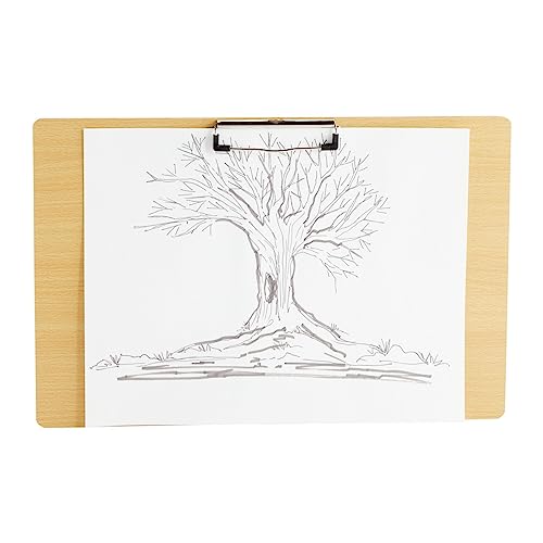 Paper Junkie Extra-Large Legal-Size Wooden Clipboard - Clipboard, Retractable Hook - Surface for Drawing Wooden Board - Multi-Orientation Legal Paper Support - 2-Pack,11.5 x 17.4 in