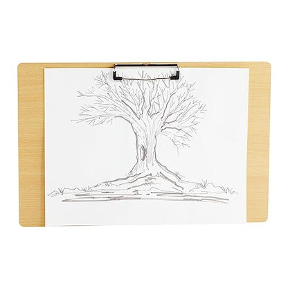 Paper Junkie Extra-Large Legal-Size Wooden Clipboard - Clipboard, Retractable Hook - Surface for Drawing Wooden Board - Multi-Orientation Legal Paper Support - 2-Pack,11.5 x 17.4 in