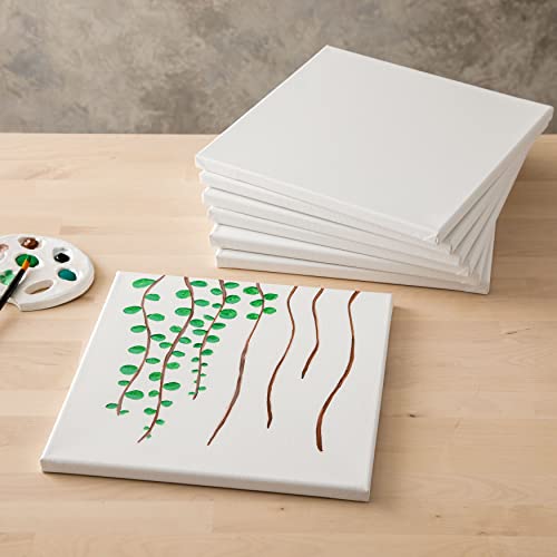 Artist's Loft 7 Count 12” x 12” Super Value Canvas Necessities - Acid Free Cotton Canvas for Paint, Acrylic, & Oils - 1 Pack - size: 12 x 12 inches