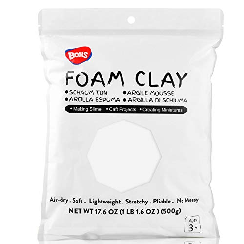 BOHS 1.1 lbs White + 24 Colors (2.65 lbs) Squishy Slime and Modeling Foam Clay