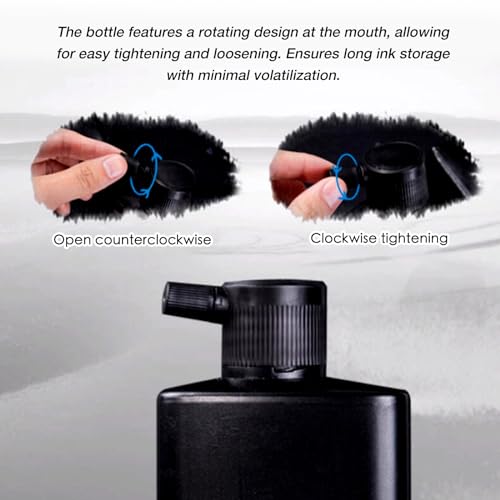500 ML/16.9 OZ Calligraphy and Sumi Liquid Ink - Versatile Elegance for Chinese Traditional Art Works and Japanese Brush Art