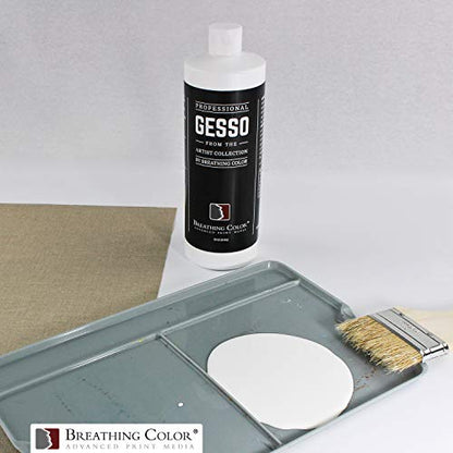 White Gesso Canvas Primer 1 Gallon Give Your Art The Ultimate Base Prime! Keep Paint from Absorbing! Whether Acrylics, Oils, Watercolors or Pastels, Make Every Painting Look its Absolute Best
