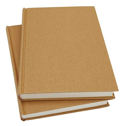8.5x11 Sketch Book, Pack of 2, 240 Sheets (100gsm), Hardcover Bound Sketch Notebook, 120 Sheets Each, Acid-Free Blank Drawing Paper, Ideal for Kids and Adults, Kraft Cover - size: 8.5"x11"