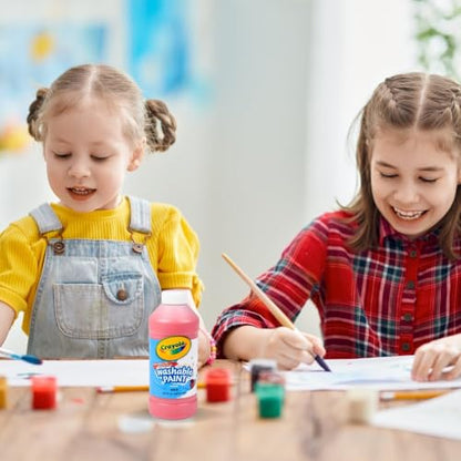 Crayola Washable Paint, Red, 16oz - color: Red
