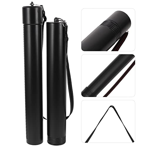 INOOMP Mailing Tubes Poster Tube Poster Carrying Case Telescoping Storage Transit Tube Art Document Poster Transport Tubes with Carrying Strap for Drawing Drafting Map Scroll Fishing Rod Case