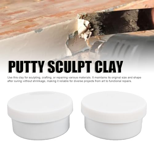 Other Art Supplies 2Pcs 250G Each Self Hardening 2 Part A and B Putty for Sculpting Repair On Metal Wood Tile Ceramic Sculpting Modeling Compound, Putty Sculpt Clay