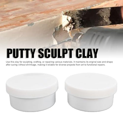 Other Art Supplies 2Pcs 250G Each Self Hardening 2 Part A and B Putty for Sculpting Repair On Metal Wood Tile Ceramic Sculpting Modeling Compound, Putty Sculpt Clay
