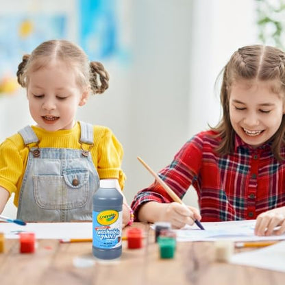 Crayola Washable Paint, Black, 16 oz. - color: Black