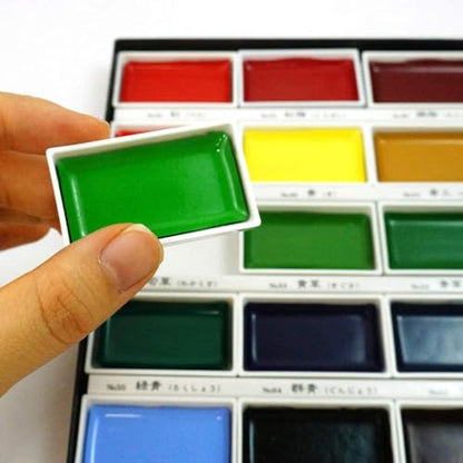 Kuretake GANSAI TAMBI Watercolor Paint Set 36 Colors, Professional-quality art supplies for artists adult painting sketching, Non-Toxic, Made in Japan - style: 36 colors set