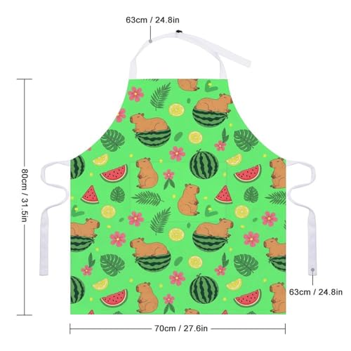 Cooking Apron for Adults with Pockets, Waterproof Oil Resistant Bib for Kitchen Restaurant BBQ Baking - color: Style (339)