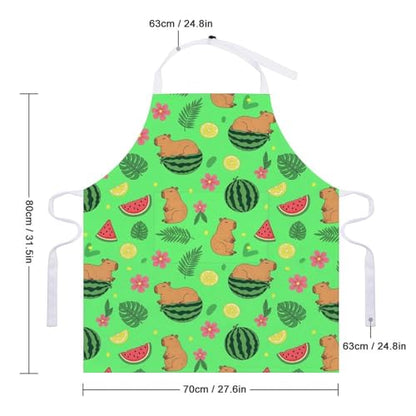 Cooking Apron for Adults with Pockets, Waterproof Oil Resistant Bib for Kitchen Restaurant BBQ Baking - color: Style (339)