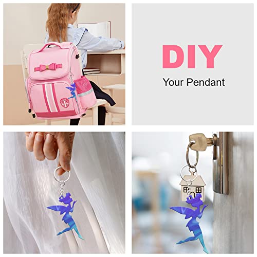 Angel Wings Shiny Fairy Style Silicone Molds Beautiful Resin Mold for DIY Epoxy Resin UV Resin Casting Mold DIY Keychain Pendant Jewelry Making Necklace Clear - color: clear