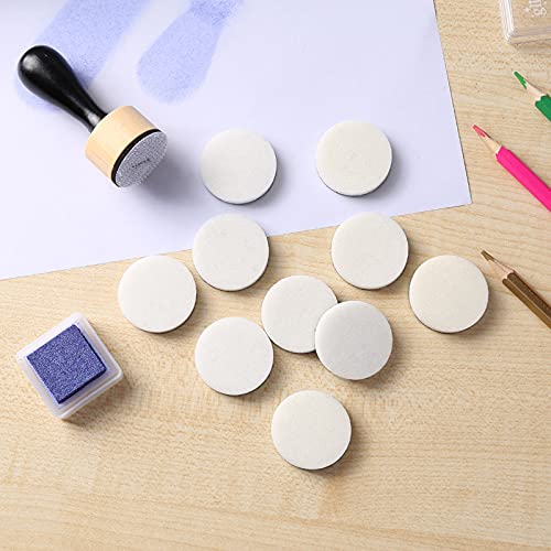 Ink Paints Mixing Blending Tool Mini Round Foam Refills, for Scrapbooking Craft, Control of Ink Placement, No More Inky Fingers Ink Blending Tool with Spare Pads for Rubber Stamping & Scrapbooking - color: 50 Foam Refills