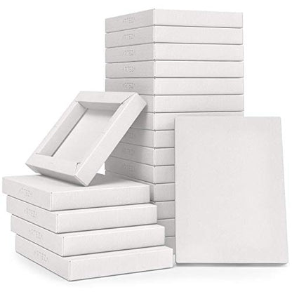 ARTEZA Acrylic Paper Foldable Canvas Pad, 5x6.6 Inches, 20 Sheets, DIY Frame