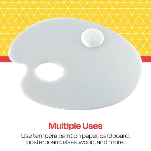 School Smart Washable Tempera Paints for School and Arts and Crafts Use, 16 Ounces, White - color: White