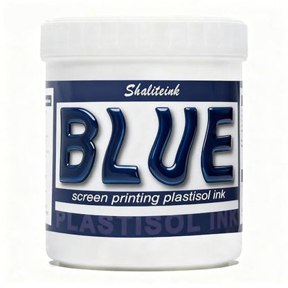 Shaliteink® Screen Printing Plastisol Ink Blue - Highly Opaque Screen Printing Ink for Cotton, Polyester and Other Fabrics (32oz.) - color: Blue, size: 32 fl oz