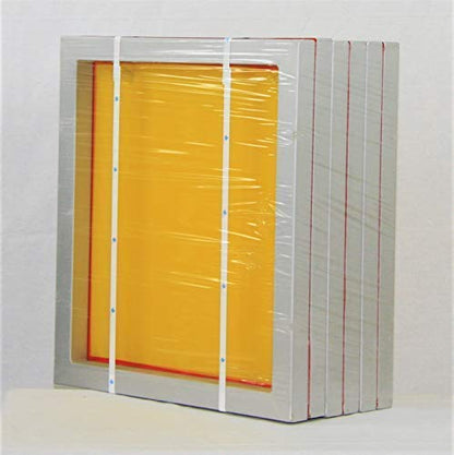 23 x 31 Inch Pre-Stretched Aluminum Silk Screen Printing Frames with 60 White Mesh (6 Pack Screens)