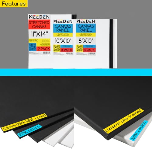 MEEDEN Professional Art Supplies - 142PCS All-in-one Painting Kits for Adults, Beechwood Easel, Aluminum Alloy Bracket, 30 Quality Brushes, 96 Paints & Other Professional Art Supplies. - size: 142pcs