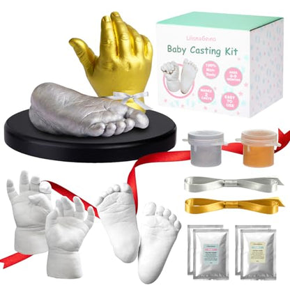 Lilian&Gema Baby Casting Kit Hands and Feet Mold - 3D Baby Hand & Foot Molds for Newborn Keepsake, Perfect Gifts for New Mom, First Birthday, Baby Shower