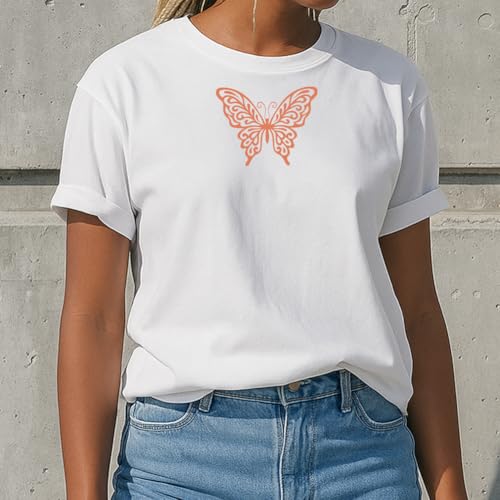 2 Sheets Butterfly Silk Screen Stencils, 8.7 x 11 Inch Self-Adhesive Silk Screen Printing Stencils Reusable Mesh Stencil for Painting on Wall, Wood, T-Shirt, Fabric, Home Craft Decor - style: Butterfly