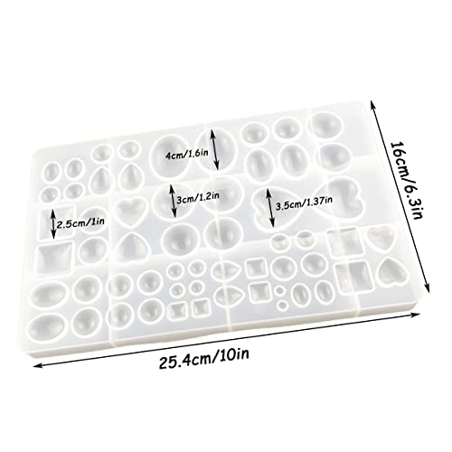 Silicone Resin Jewelry Casting Mold, Resin Jewelry Molds, for DIY Artcraft Project, Crafting, Gift Pendant, Pendant Earrings Making, Large