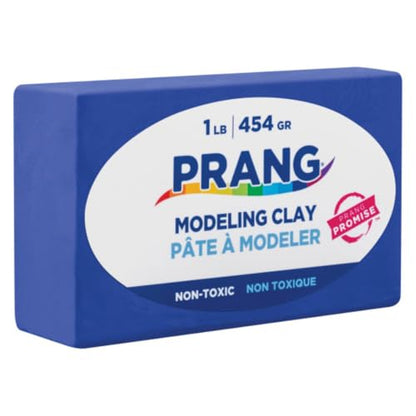 Prang Modeling Clay, Blue, 1 lb. Block, Case of 12 Blocks, 192 oz. Total | Pliable, Non-Hardening, Non-Staining, Easy Clean-Up, Perfect for Preschool and Elementary Aged Children - color: Blue, size: 1 lb. (Pack of 12)