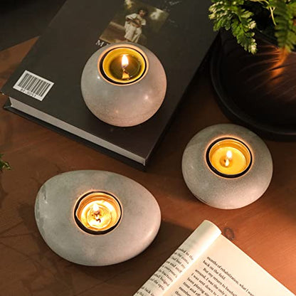 LET'S RESIN Tealight Candle Holder Resin Molds Silicone,3Pcs Tea Light Candle Holder Molds for Resin,Plaster,Cement Concrete,Epoxy Moulds for DIY Home Décor,Great for Beginners