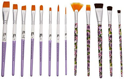 FolkArt One Stroke Signature Collection Paint Brush Set, 13 Piece