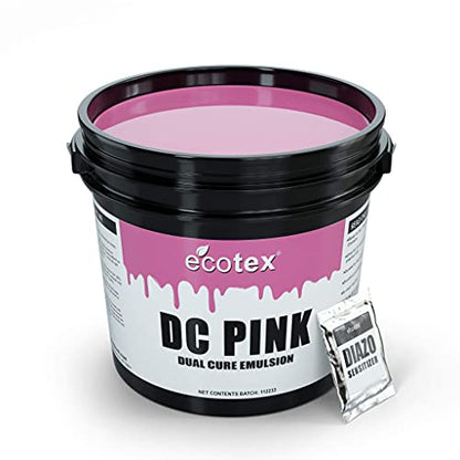 Ecotex® DC Pink Screen Printing Emulsion (Pint - 16oz.) - Diazo Required Photo Emulsion for Silk Screens and Fabric - for Plastisol and Water Based Ink, Printing Supplies - size: 16 fl oz