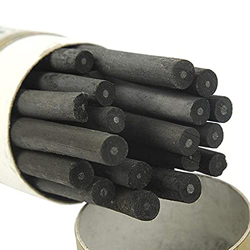 Vine Charcoal, Soft, Black 25 Charcoal Sticks for Drawing, Sketching, and Fine Art, Willow Sketch Charcoal Pencils for Drawing (5-8mm(25pcs)) - style: 5-8mm (25pcs)