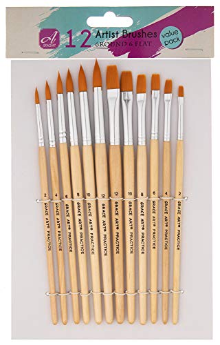 Grace Art Water Color Brush Set WS12 by Grace Art