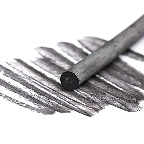 Vine Charcoal, Soft, Black Charcoal Sticks for Drawing, Sketching, and Fine Art, Willow Sketch Charcoal Pencils for Drawing (3-8mm(6pcs)) - style: 3-8mm
