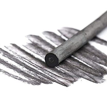 Vine Charcoal, Soft, Black Charcoal Sticks for Drawing, Sketching, and Fine Art, Willow Sketch Charcoal Pencils for Drawing (3-8mm(6pcs)) - style: 3-8mm