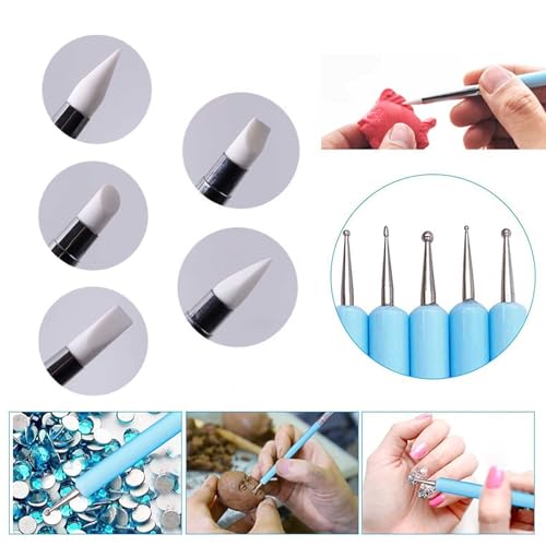 Y9A5N0K3O Clay Tools Kit,41pcs,Plastic Polymer Clay Sculpting Tools Kit for Kids Adults,Pottery Craft,Embossing,Shaping,Sculpting,Modeling