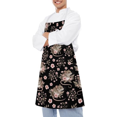 Chef Bib Apron for Restaurant, Anti-Stain with Pocket Adjustable, Cooking Dishwashing Lab Use - color: Style (560)
