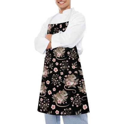 Chef Bib Apron for Restaurant, Anti-Stain with Pocket Adjustable, Cooking Dishwashing Lab Use - color: Style (560)