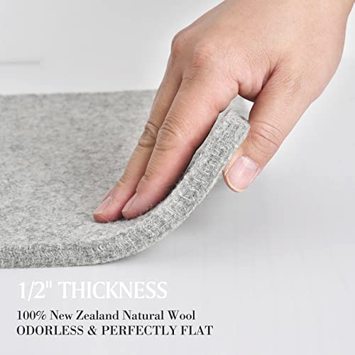 Rdutuok 54x15 Inches Wool Pressing Mat for Quilting Ironing Pad 100% Wool from New Zealand Easy Press Wooly Felted Iron Board for Retains Heat, Great for Quilting & Sewing Projects - size: 54" x 15"
