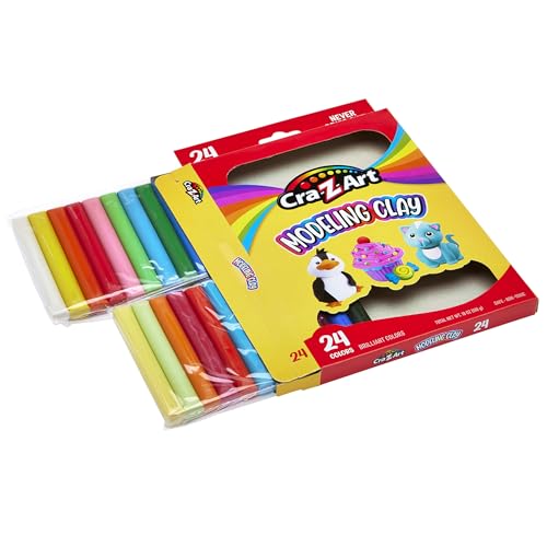 Cra-Z-Art Modeling Clay, 17.5 oz, 24 Count (10901) - size: 24 Count (Pack of 1)