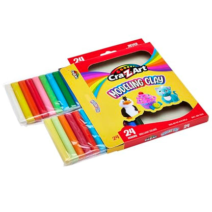 Cra-Z-Art Modeling Clay, 17.5 oz, 24 Count (10901) - size: 24 Count (Pack of 1)