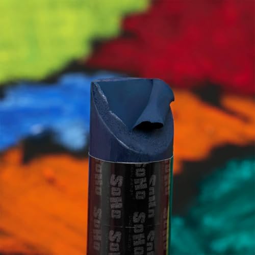 Soho Urban Artist Water Soluble Oil Sticks for Artists – Permanent Green Light Oil Paint Stick - 37 ml - No Brushes or Solvents Needed, Paint Any Primed Surface, Water Clean-Up, Non-Toxic, 4.8 x 0.78 - color: Permanent Green Light