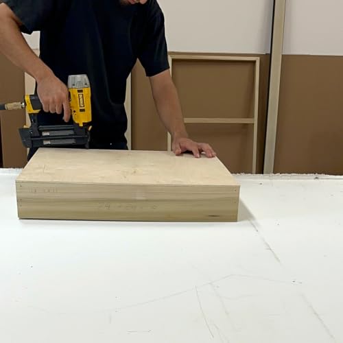 (Pack of 2) Oversized 30x48 Inch Unfinished Canvas Panel for Painting, Cradled Birch Wood Painting Panel with Artwork Shipping Crate, 2 Inch Thick Frame